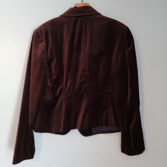 WORTHINGTON Corduroy Jacket Blazer Womens 14 Brown Lined Pockets - Picture 4 of 11